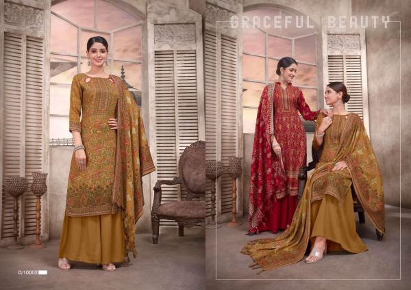 Jaimau Faiza Pashmina Designer Dress Material